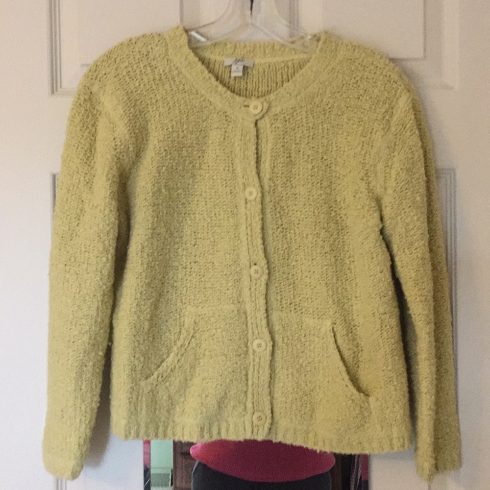 J.Jill chunky button up sweater